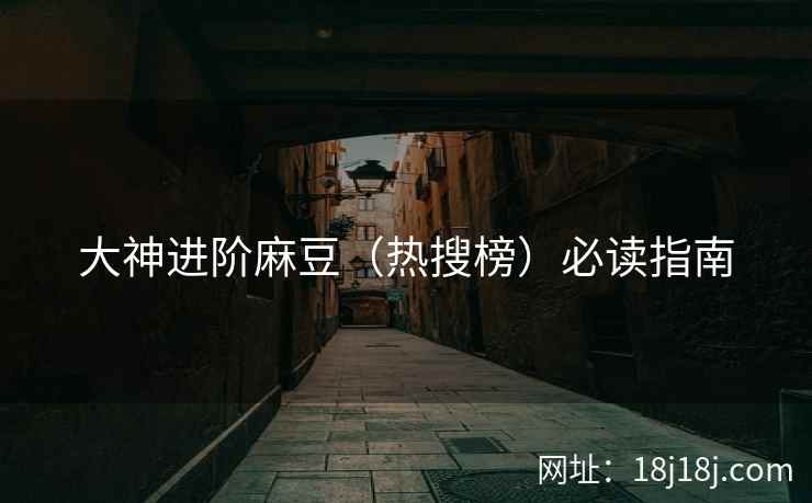 大神进阶麻豆（热搜榜）必读指南