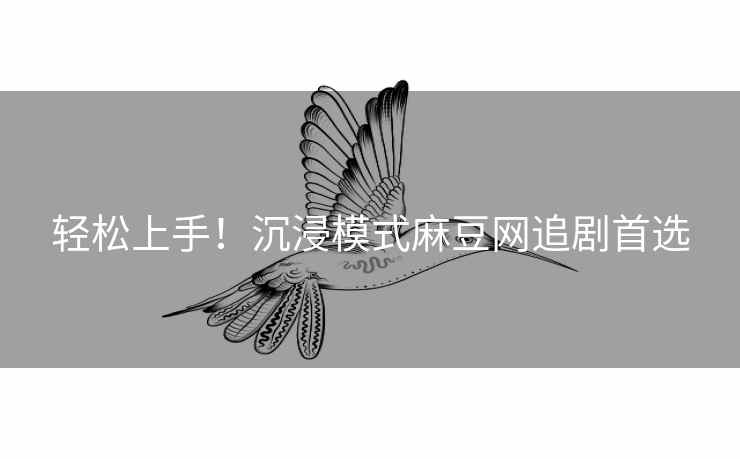 轻松上手！沉浸模式麻豆网追剧首选